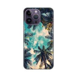 Silikonska maska za iPhone 14 Pro Max 6.7 Palm tree Print Skin šarena