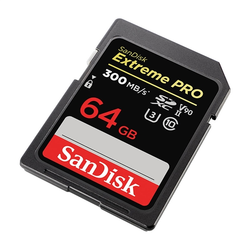 SanDisk - Spominska kartica SanDisk Extreme Pro SDXC UHS-II U3, 300 MB/s, 64 GB