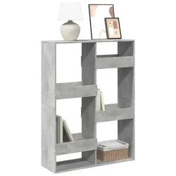 Regal za knjige boja betona 100x33x135 cm konstruirano drvo