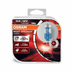 OSRAM par žarnic 12V-H4-65W Night Breaker Laser