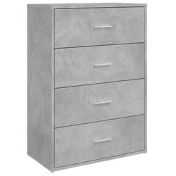Komoda siva boja betona 60x31x84 cm od konstruiranog drva
