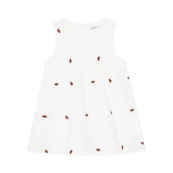 NAME IT Vsakodnevna obleka Derilla 13240054 Bela Regular Fit