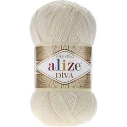 Alize Pletena preja Diva 100 g - (383) svetlo bež