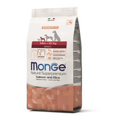 MONGE Suva hrana za pse mini adult losos&pirinač 7.5kg