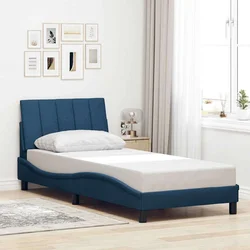 Okvir za krevet bez madraca Hanko plava 90x190cm od tkanine