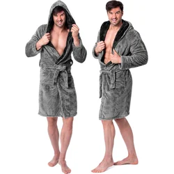 Moški kopalni plašč Jordan Grey Black L