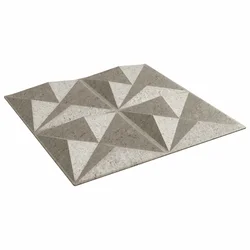 Zidne panele 48 pcs Origami beton 50 x 50 cm XPS pjena