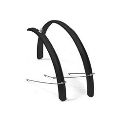 Blatobran eurofender pvc crni 700c 48 mm širina eco type montaža