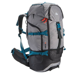 QUECHUA ruksak za trekking FORCLAZ 50 L, SIVI