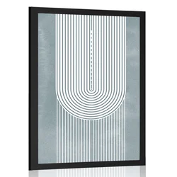 Plakat boho mavrica Mid-Century - 60x90 silver