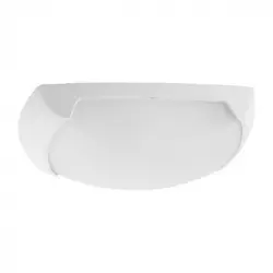 Plafoniera Stagna FRANCY FUMAGALLI OP In Resina BIANCO OPALE E27 - Made In Italy, Parete E Soffitto, IP66 - 4