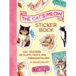 CATS MEOW STICKER BK
