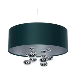 Luster na kablu BUBBLE 1xE27/60W/230V, prečnik 40 cm, zelene boje