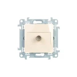 shumee Simon 10 Enojna antenska vtičnica, kremna CAK1.01/41