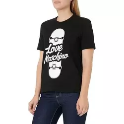 Love Moschino Ženska majica kratkih rukava W4H0628M3876-C74, Crna