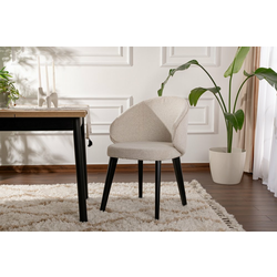 HANAH HOME Set 2 stolice Bentley White Black