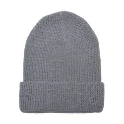Recycled Waffle Knit Beanie Yarn Grey