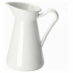 SOCKERÄRT Vaza/bokal, bela, 16 cm