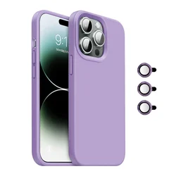 Maska Magnetic Lens za iPhone 15 Pro, Svetloljubičasta