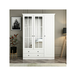 Hanah Home Ormar Kale 3 Mebran Kapak 210 - Belo