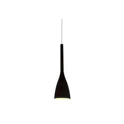Ideal Lux - Luster na sajli FLUT 1xE14/40W/230V O 10,5 cm crna