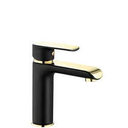 REA BLOOM Mešalnik za umivalnik Black Gold Low