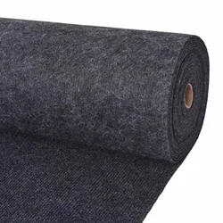 Vidaxl Preproga Antracit 1,2 x 15 m Poliester