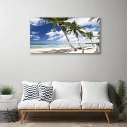 tulup.si Slika na platnu Seaside palm beach landscape 100x50 cm