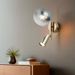 Opviq Zidna lampa Zerde-80-29, O14, 12cm, IP20, Zlatna boje