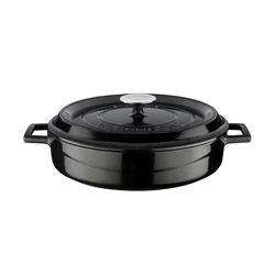 Saucepan, cast iron, 28 cm / 3.5 l, Trendy, black - LAVA