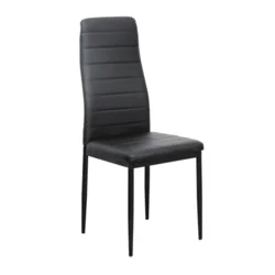eoshop stol, eko usnje črne barve/kovinski Črna, COLETA NOVA