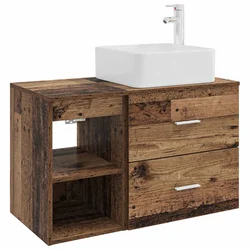 Set namještaja za kupaonicu 2 pcs Staro drvo Konstruirano drvo