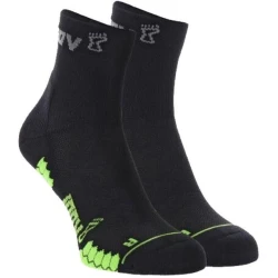 Tekaške nogavice Inov-8 Trailfly Sock Mid - black/green