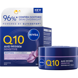 Nivea Krema Visage Q10+ Anti-Wrinkle Sensitive noćna, 50 ml