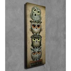 Wallity Slika sove 30x80 cm