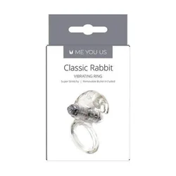 Gardj Europe Prstan – Me You Us Classic Rabbit Cock Ring, prozoren