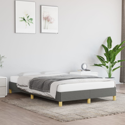vidaXL Posteljni okvir temno siv 120x200 cm blago