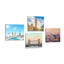 Komplet slik čaroben London - 4x 40x40