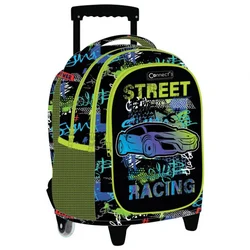 RUKSAK ŠKOLSKI S KOTAČIĆIMA STREET RACING 24.CONNECT BASIC