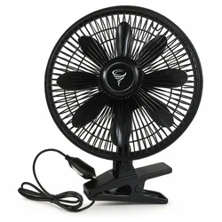 Carcommerce Avtomobilski ventilator 12V s sponko za vžigalnik, velik