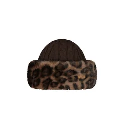 Barts FUR CABLE BANDHAT, kapa, rjava 1630