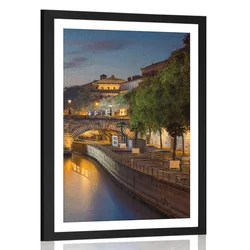 Plakat s paspartujem pobrežje Pariza - 30x45 no frame