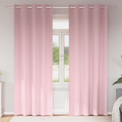 Zavjese za blackout s prstenovima 2 pcs Bebina roza