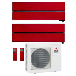 MITSUBISHI multi-split klima uređaj - unutarnje jedinice LN25VG (rubin crvena) i LN35VG (rubin crvena) + vanjska jedinica MXZ-2F42VF