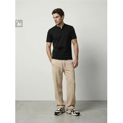 Sinsay - Dres pantalone wide leg sa vezom - BEŽ