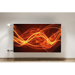tulup.si Pokrov radiatorja Rdeči plamen 100x60 cm