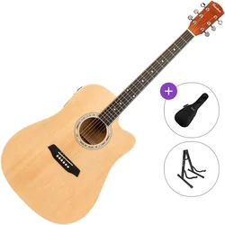Pasadena PDC-10E Standard SET Natural Elektroakustična dreadnought