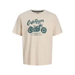 JJ Rebel by Jack & Jones majica Matheo za muškarce, krem, S