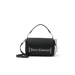 Juicy Couture Ročna torbica JASMINE črna/srebrna