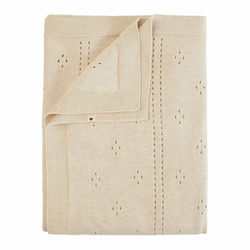 BIBS Pointelle Pleteno ćebe, Ivory